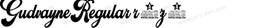 GudvayneRegular-r6z8字体转换