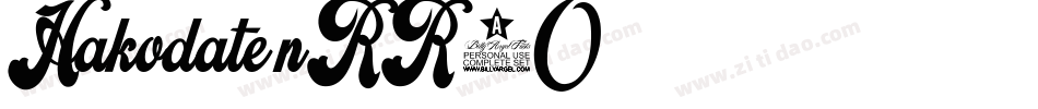 Hakodate-nRR0O字体转换