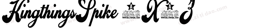 KingthingsSpike-9X6Z字体转换 KingthingsSpike-9X6Z字体转换