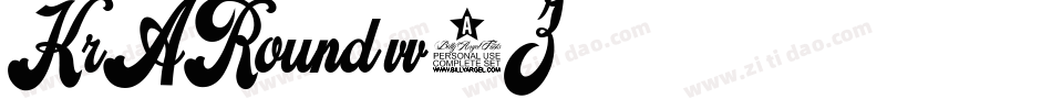 KrARound-vv6Z字体转换