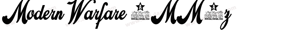 ModernWarfare-8MM6z字体转换