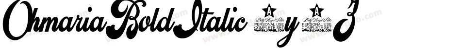 OhmariaBoldItalic-3y6Z字体转换