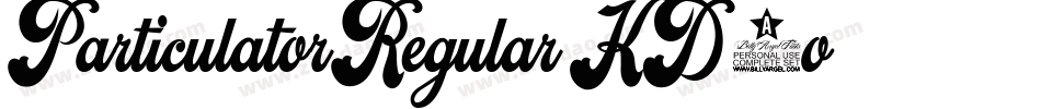 ParticulatorRegular-KD0o字体转换 ParticulatorRegular-KD0o字体转换