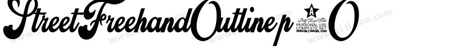 StreetFreehandOutline-p0O字体转换