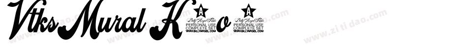 VtksMural-K0o7字体转换