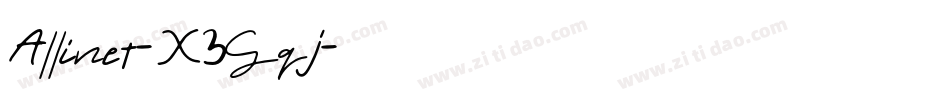 Allinet-X3Gqj字体转换