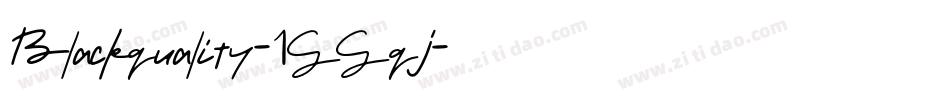 Blackquality-1GGqj字体转换