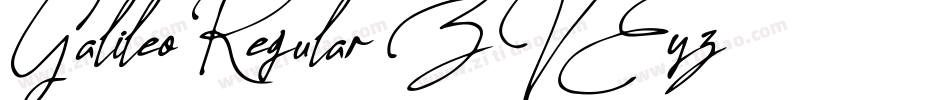 GalileoRegular-ZVEyz字体转换