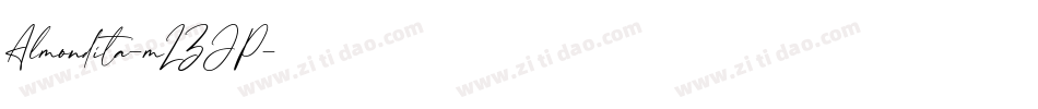 Almondita-mLZJP字体转换