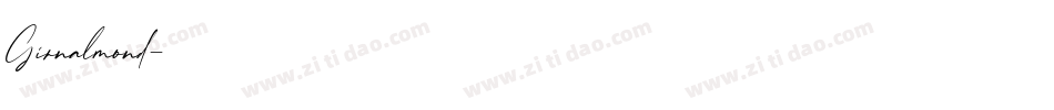 Girnalmond字体转换
