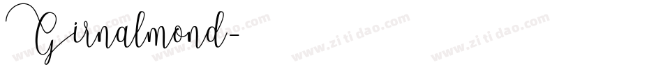 Girnalmond字体转换