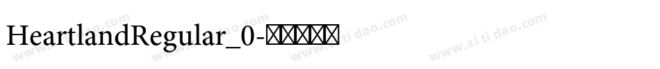 HeartlandRegular_0字体转换
