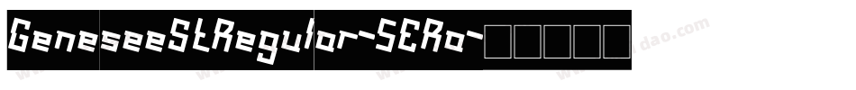 GeneseeStRegular-5ERa字体转换