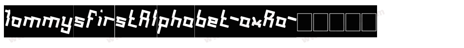 TommysFirstAlphabet-axRa字体转换