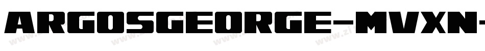 Argosgeorge-MVxn字体转换
