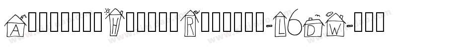 AlphabetHousesRegular-L6DW字体转换