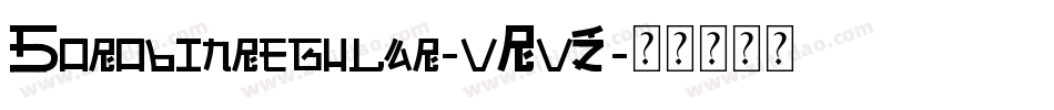 Sorobinregular-vRvZ字体转换