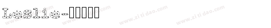 Leslie字体转换