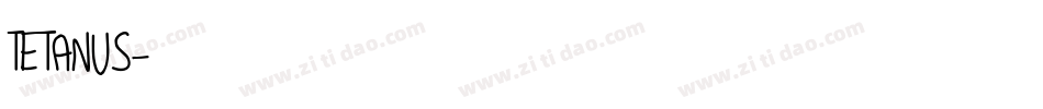 TETANUS字体转换