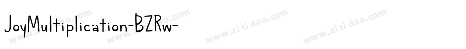 JoyMultiplication-BZRw字体转换