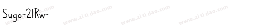 Sugo-2lRw字体转换