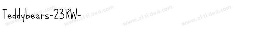 Teddybears-23RW字体转换