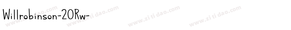Willrobinson-2ORw字体转换