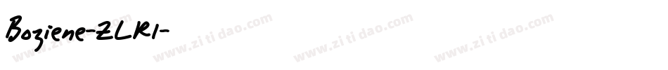 Boziene-ZLRl字体转换
