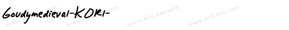Goudymedieval-K0Rl字体转换
