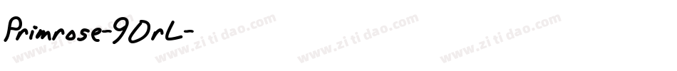 Primrose-90rL字体转换