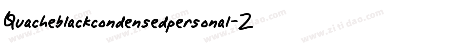 Quacheblackcondensedpersonal-2OWRl字体转换