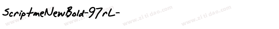 ScriptmeNewBold-97rL字体转换
