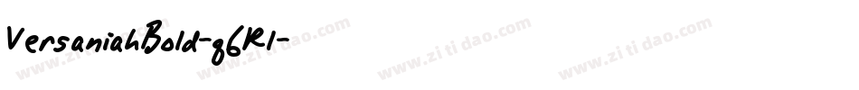 VersaniahBold-q6Rl字体转换