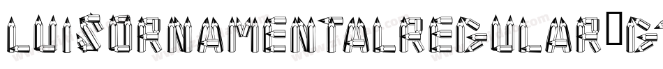 LuisOrnamentalRegular-G1gg字体转换