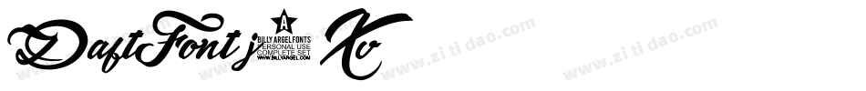 DaftFont-j4Xv字体转换