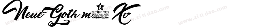 NeueGoth-m8Xv字体转换