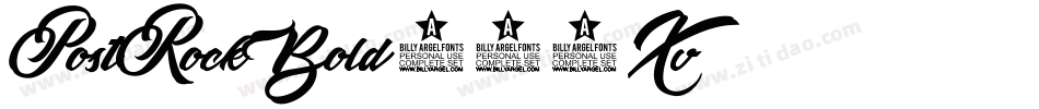 PostRockBold-518Xv字体转换
