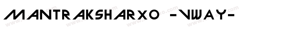 MantraksharXo1-vwAy字体转换