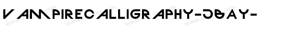 Vampirecalligraphy-jBAy字体转换