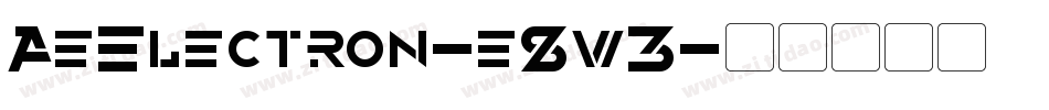 AeElectron-e8w3字体转换 AeElectron-e8w3字体转换