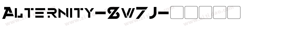 Alternity-8w7J字体转换