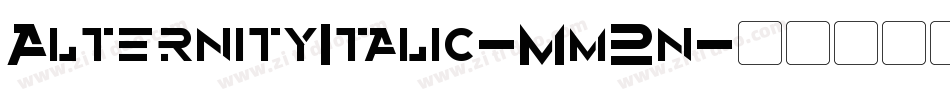 AlternityItalic-Mm2n字体转换