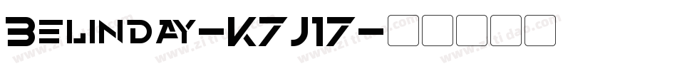 Belinday-K7J17字体转换