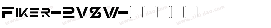 Fiker-2V8W字体转换