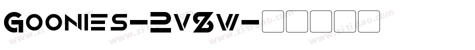 Goonies-2v8w字体转换