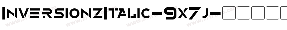 InversionzItalic-9x7j字体转换