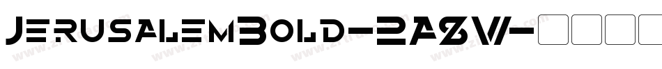 JerusalemBold-2A8W字体转换