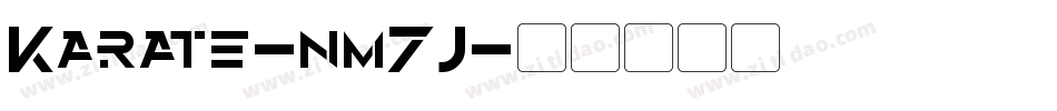 Karate-nm7J字体转换