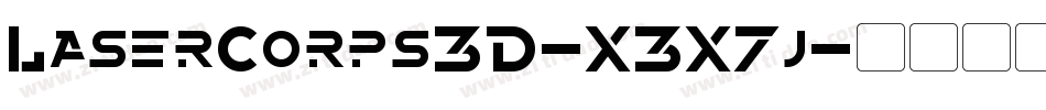 LaserCorps3D-X3X7j字体转换