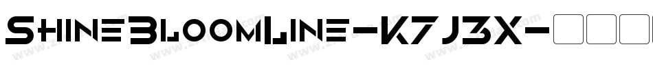 ShineBloomLine-K7J3X字体转换